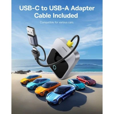 Baseus SafeJourney Wireless CarPlay Adapter &ndash; Space Grey